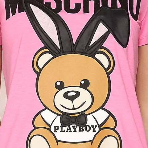 モスキーノ コピーMOSCHINO 2018 Teddy Bear PLAYBOY リアル シッポ付 Moschino Tシャツ・カットソー