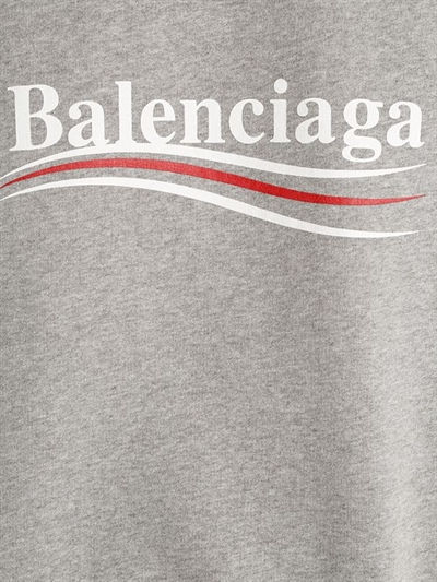 BALENCIAGA パーカーフーディ ロゴフーディー グレー バレンシアガ スーパーコピー