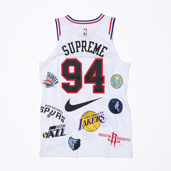 WEEK3 SS18 スーパーコピー Supreme NBA teamsAuthentic Jersey-White Tシャツ・カットソー