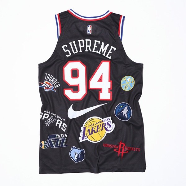 18SS スーパーコピー Supreme Nike NBA Authentic Jersey Black スポーツ