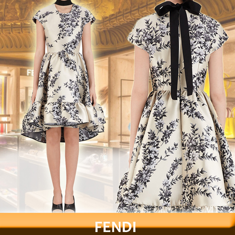 FENDI フェンディ マルチ シルク ドレス フェンディ コート コピー