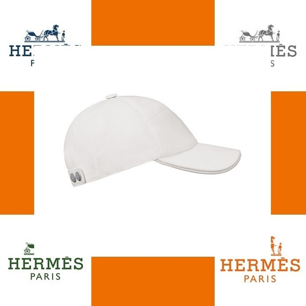 エルメス帽子コピー Jumpコットンリネンキャンバスキャップホワイト H161058N 9057