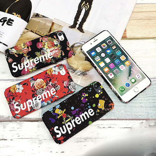 シュプリーム supreme iphone x/8 plusケース 花柄 iphone 7/7plusカバー ブランド アイフォン6s/6s plusケース オシャレ人気