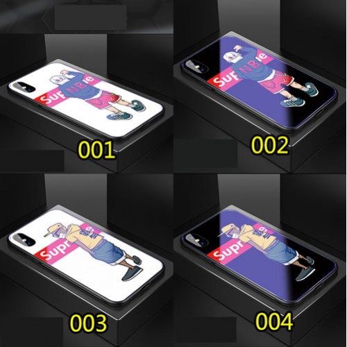 supreme アイフォン xケース シュプリーム iphone テン/8 plusケース 個性 iphone7/6s plusケース ファッション人気 ガラス表面
