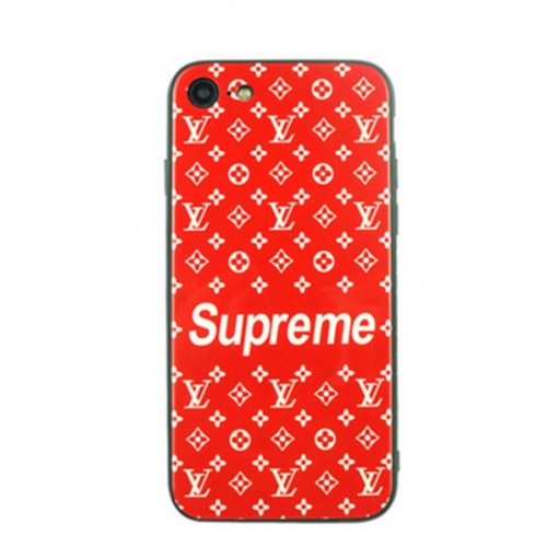 supreme xヴィドン コラボ iphone x/8 plusケース 人気ブランド アイフォン テンケース おしゃれモノグラム iphone 7/6s plusカバー 男女兼用