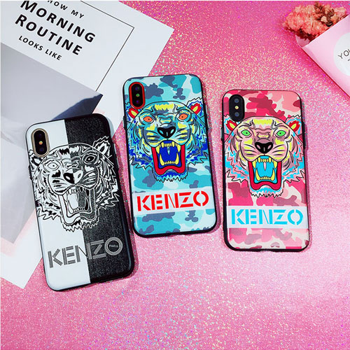 ケンゾー Kenzo iphone Xケース ブランドiphone8/8 plus ジャケット カバー お洒落迷彩アイフォン7/6s plusケースファッションタイガー男女兼用