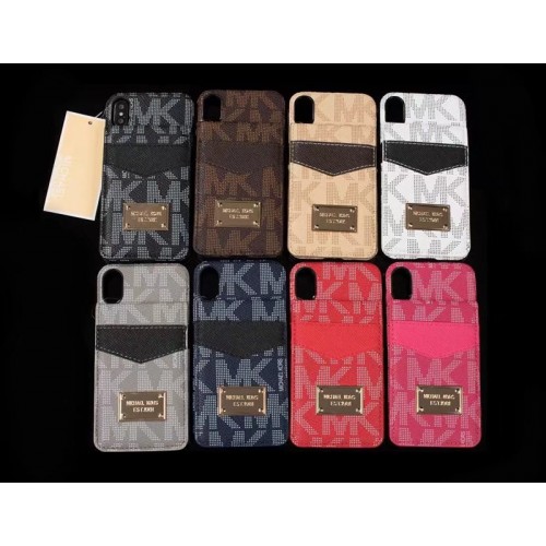 MK マイケルコース iphone8/8 plusケース オシャレiphone Xケース カード付きアイフォン7/7s plusカバーファッションブランドiphone6s/6 plusケース男女兼用