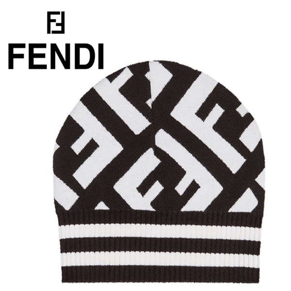 18AW 大注目!! フェンディ キャップ スーパーコピー FENDI 帽FF logo beanie