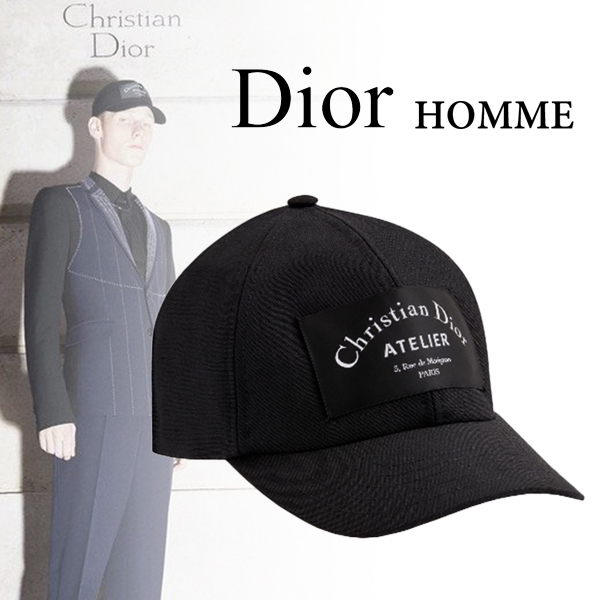 Dior ディオール キャップスーパーコピー CDアトリエ ブラックウール ベースボールキャップ733C903P4178 C900