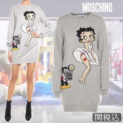 モスキーノ コピーMOSCHINO 2018 Betty Boop ミニワンピース・ドレス