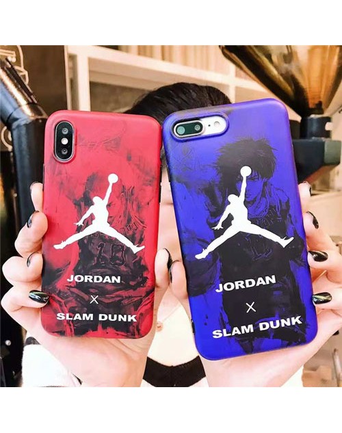 jordan iPhone xr/xs max/xsケース ジョーダン iphone x/8/7スマホケース ブランドIphone6/6s Plusカバー ジャケット ギャラクター背景