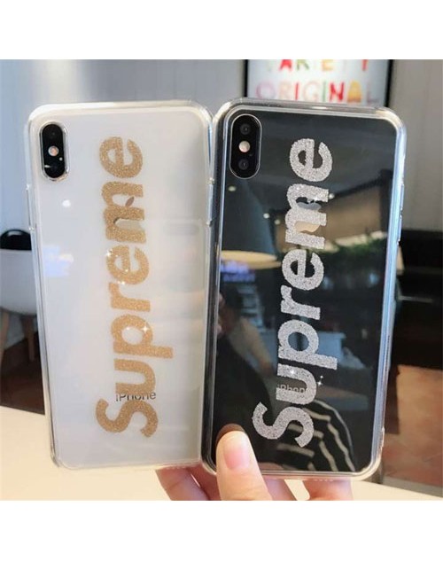 supreme iPhone xr/xs max/xsケース シュプリーム iphone x/8/7/6スマホケース ブランド Iphone6/6s Plusカバー ジャケット 透明
