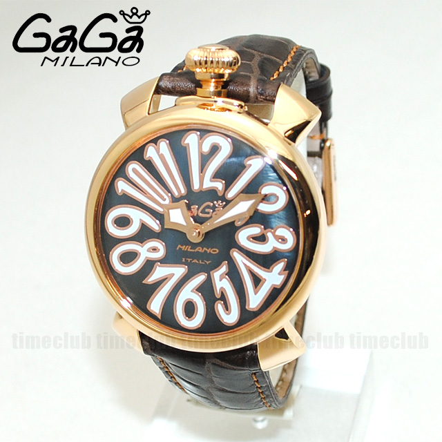 GaGa MILANO （ガガミラノ） 時計 腕時計 MANUALE マニュアーレ マヌアーレ 40mm ブラック レザー/ブラック/グリーン 5022.03